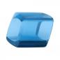 Preview: Tuchring 45x36x18mm Sechseck blau-transparent glänzend Kunststoff Preview: Tuchring 45x36x18mm Sechseck blau-transparent glänzend Kunststoff