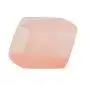Preview: Tuchring 45x36x18mm Sechseck rosa-transparent matt Kunststoff