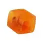 Preview: Tuchring 45x36x18mm Sechseck orange-marmoriert matt Kunststoff