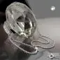 Preview: Kette 2mm Flachpanzerkette 2x diamantiert Silber 925 55cm