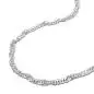 Preview: Kette 2mm Singapurkette diamantiert Silber 925 45cm