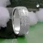 Preview: Ring 8mm mit Prägung LOVE HAS NO END Silber 925 Ringgröße 58