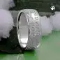 Preview: Ring 8mm mit Prägung LOVE HAS NO END Silber 925 Ringgröße 60