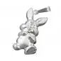 Preview: Anhänger Hase 20x10mm Silber 925