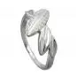 Preview: Ring 11mm mit Zirkonias glänzend rhodiniert Silber 925 Ringgröße 58