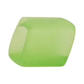 Tuchring 45x36x18mm Sechseck apfelgrün-transparent matt Kunststoff
