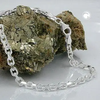 Armband 35mm Ankerkette glänzend Silber 925 21cm