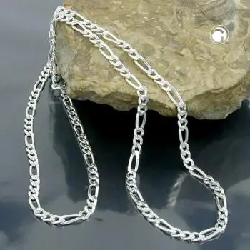 Kette 3mm Figarokette Silber 925 50cm