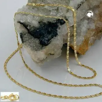 Kette 1,2mm S-Panzer 14Kt GOLD 42cm