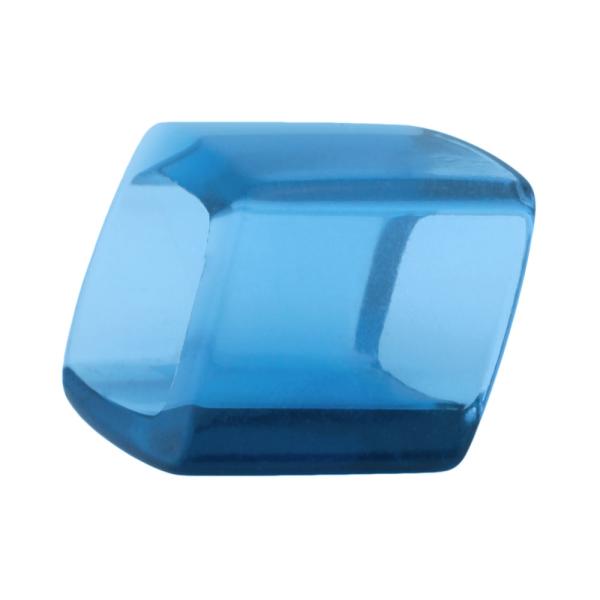 Tuchring 45x36x18mm Sechseck blau-transparent glänzend Kunststoff Tuchring 45x36x18mm Sechseck blau-transparent glänzend Kunststoff