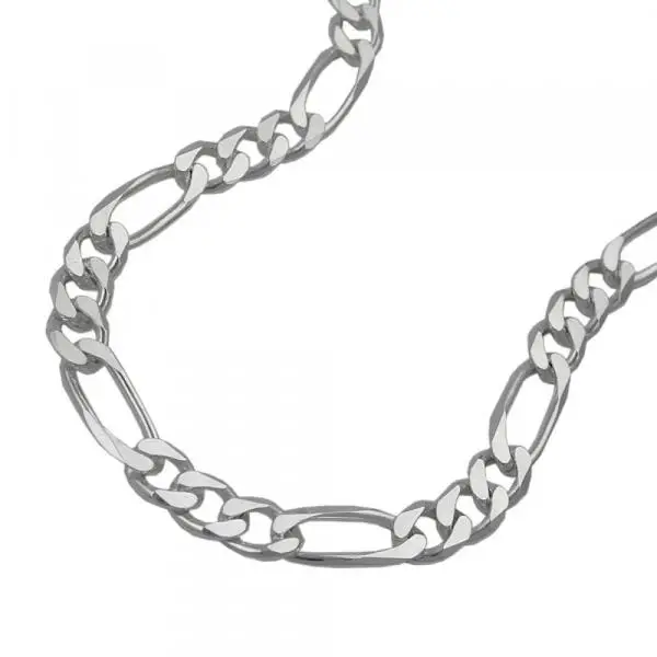 Armband 48mm Figarokette flach Silber 925 21cm