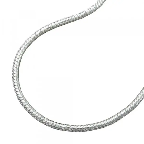 Kette 13mm runde Schlangenkette Silber 925 36cm